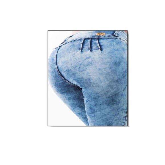 WAIST  28 IN SIZE 9 C SKINNY JEANS STRETCH DENIM BLUE , 9-2 CUTIE1409 PUSH UP - Picture 5 of 16